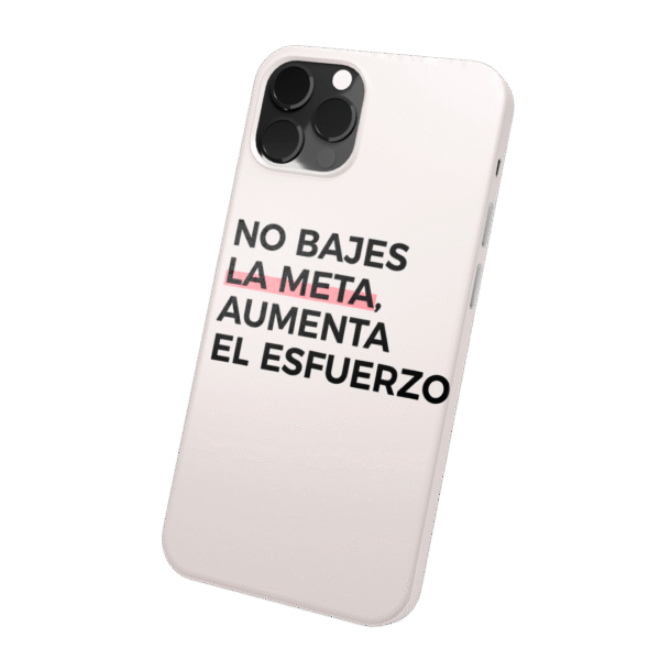NO BAJES LA META, AUMENTA EL ESFUERZO
